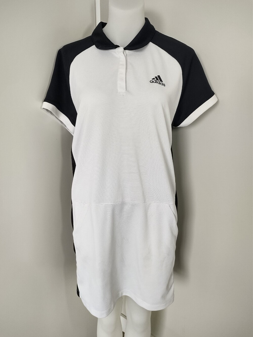 Adidas Women's Black & White Polo Dress